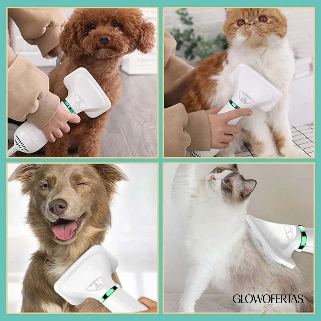 PEINE SECADOR PARA MASCOTA 2 EN 1